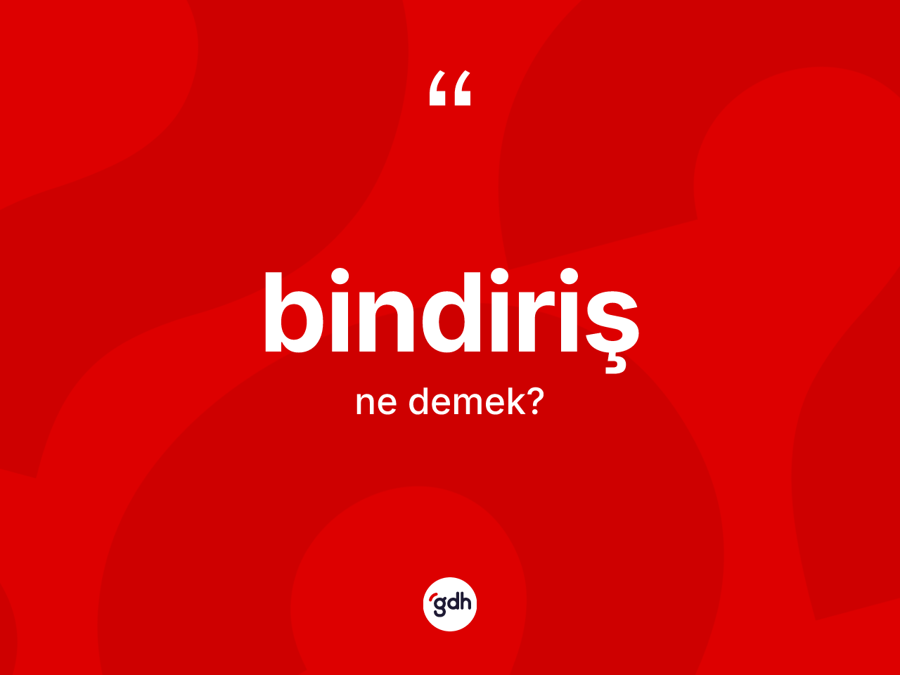 Bindiriş ne demek? Bindirişin TDK'ya göre anlamı nedir?