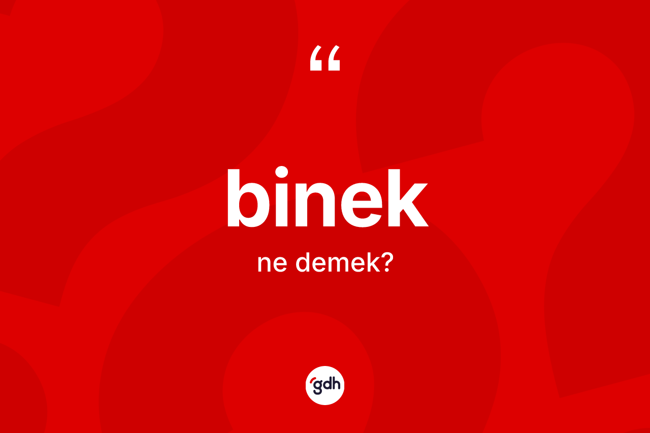 Binek kelimesinin anlamı nedir? Bineğin TDK'ya göre anlamı nedir?