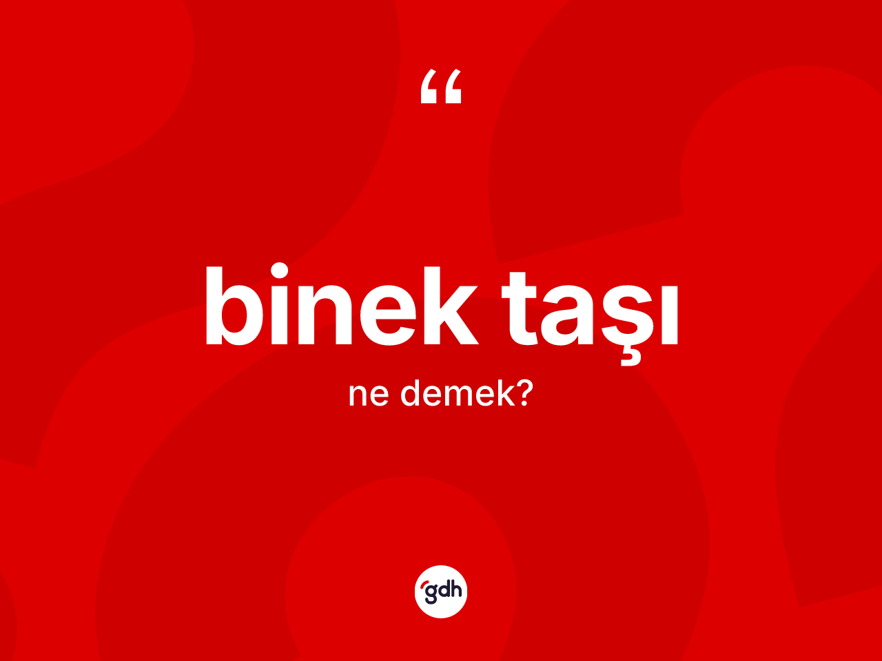 Binek taşı ne anlama gelir? Binek taşının halk arasındaki kullanımı nasıldır?