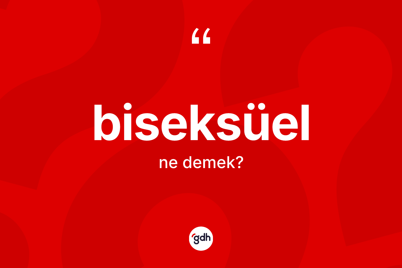 Biseksüel kelimesi nedir?