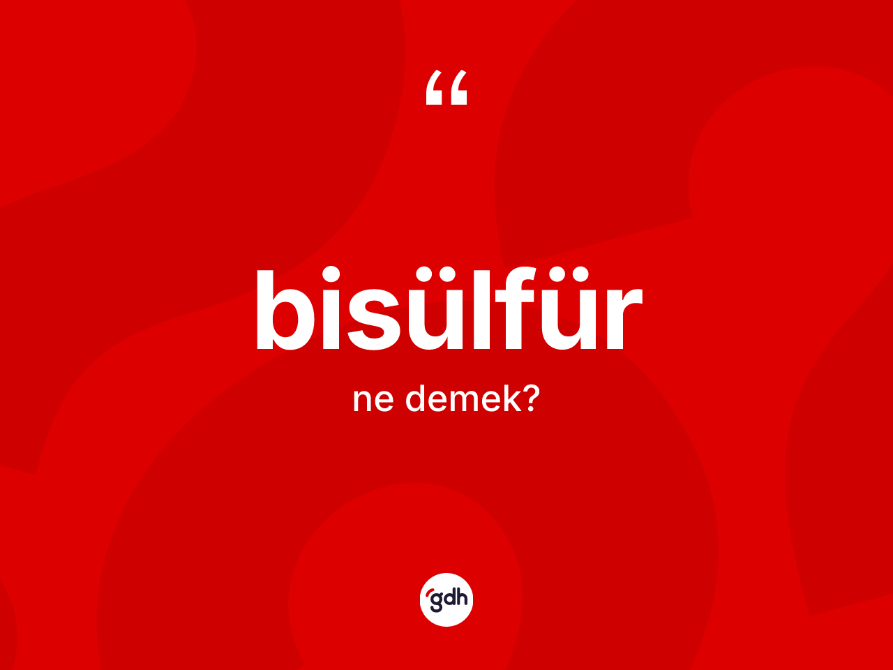 Bisülfür kelimesinin tanımı nedir? Bisülfür kelimesinin TDK anlamı nedir?