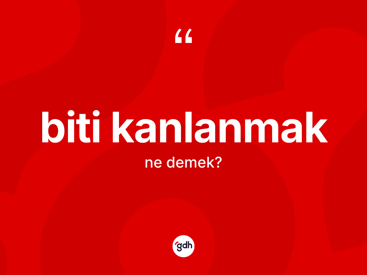Biti kanlanmak ne demektir? Biti kanlanmak ifadesinin TDK'ya göre anlamı nedir?