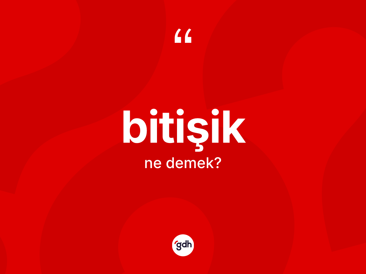 Bitişik kelimesinin anlamı nedir? Bitişiğin TDK'ya göre anlamı nedir?
