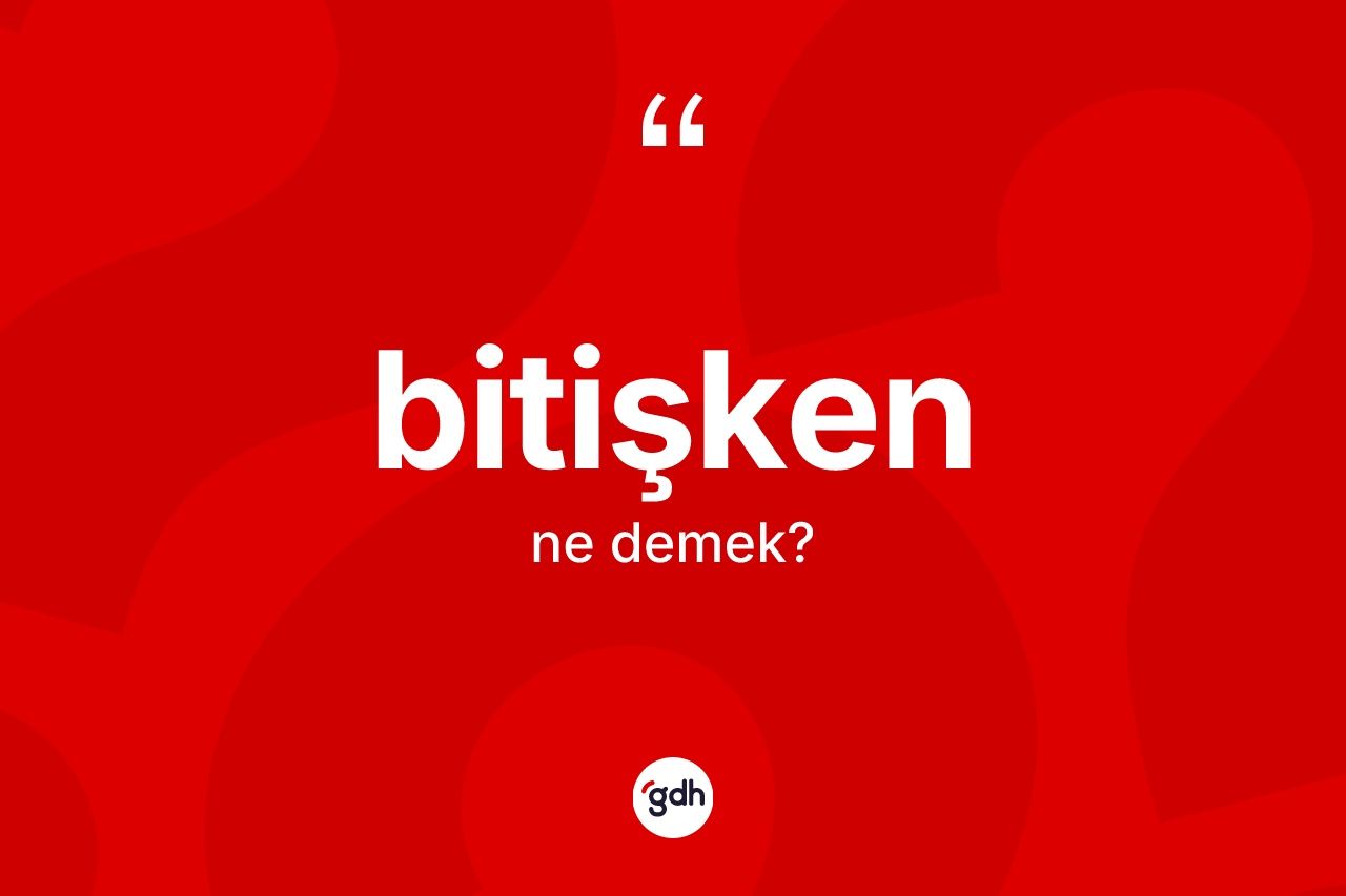 Bitişken kelimesi ne anlama gelir? Bitişkenin sözlükteki anlamı nedir?