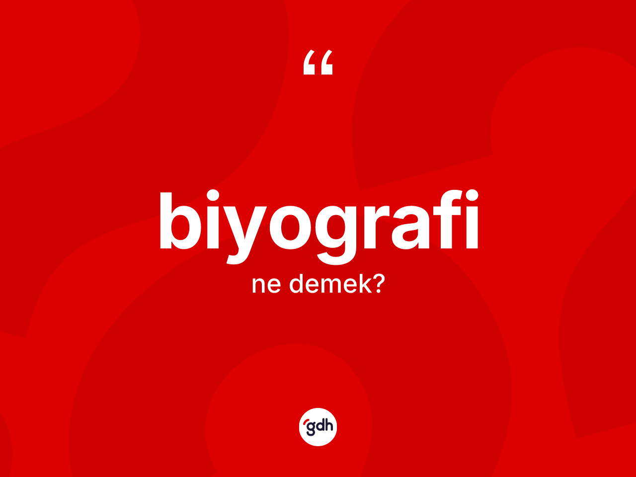 Biyografi kelimesinin sözlükteki tanımı nedir? Biyografi kelimesinin TDK anlamı nedir?