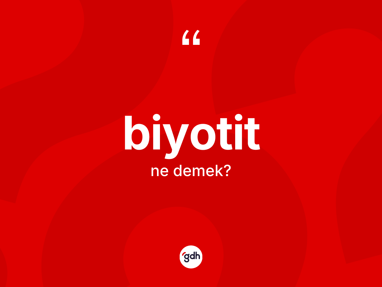 Biyotit nedir? Biyotitin kısaca tanımı nedir?