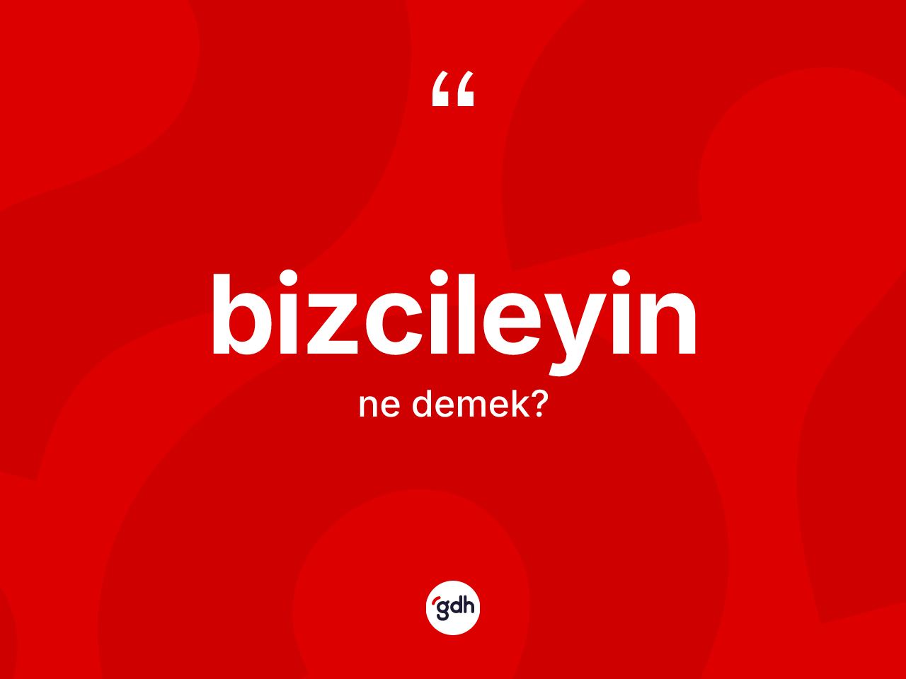 Bizcileyin kelimesinin anlamı nedir? Bizcileyinin kısaca tanımı nedir?