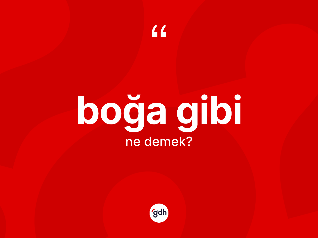 Boğa gibi ifadesinin kısaca tanımı nedir? Boğa gibi ifadesi nerede kullanılır?