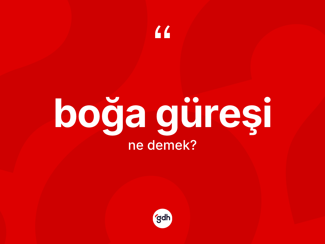 Boğa güreşi kelimesi ne anlama gelir? Boğa güreşinin kısaca tanımı nedir?