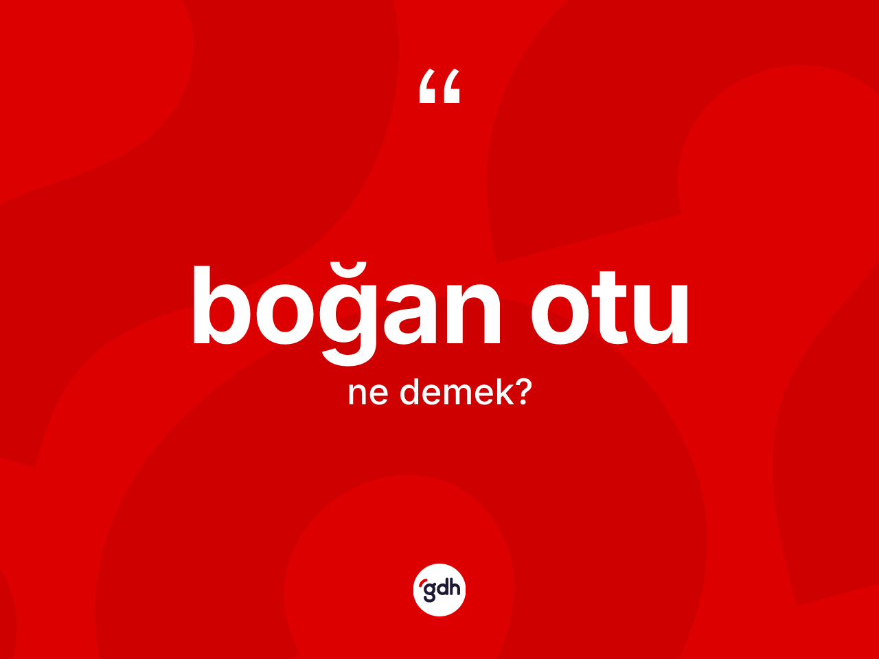 Boğan otu kelimesinin tanımı nedir? Boğan otunun halk arasındaki kullanımı nasıldır?