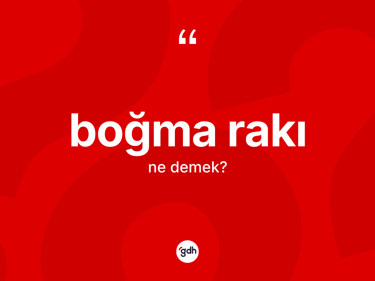 Boğma rakı kelimesinin anlamı nedir? Boğma rakının TDK'ya göre anlamı nedir?