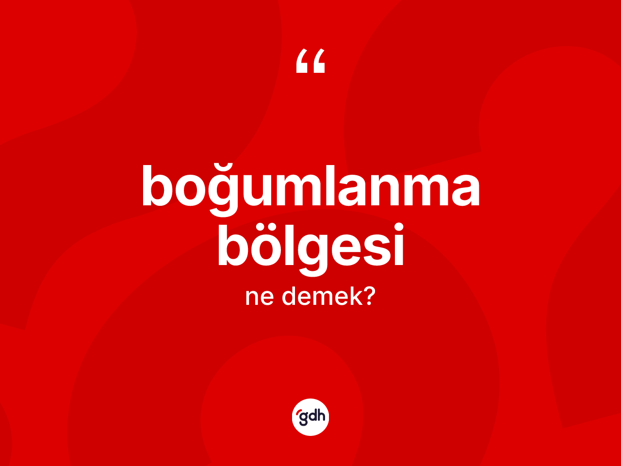 Boğumlanma bölgesi nedir? Boğumlanma bölgesinin kısaca tanımı nedir?