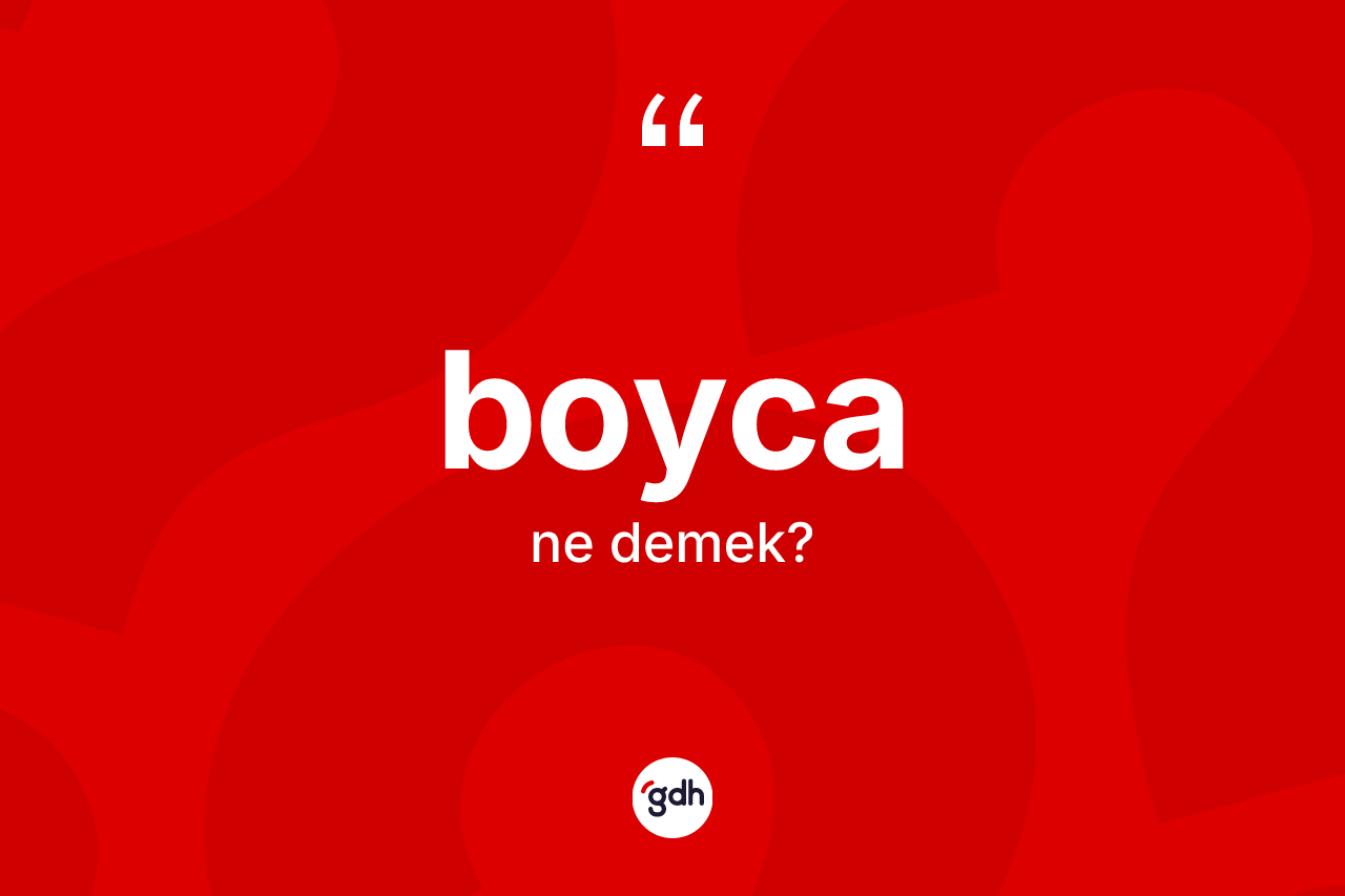 Boyca nedir? Boycanın TDK'ya göre anlamı nedir?