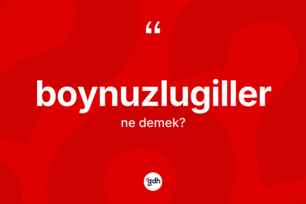 Boynuzlugiller kelimesinin tanımı nedir?