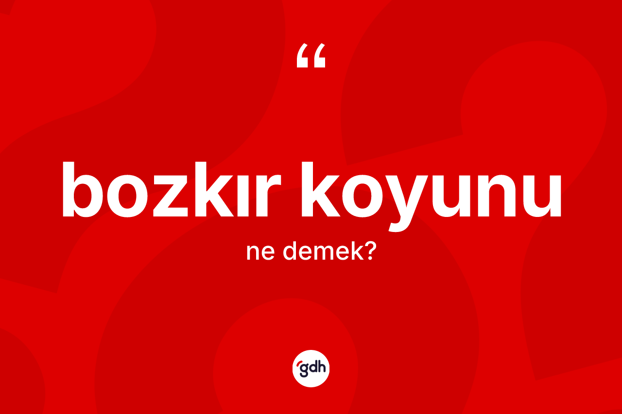Bozkır koyunu kelimesi nedir?