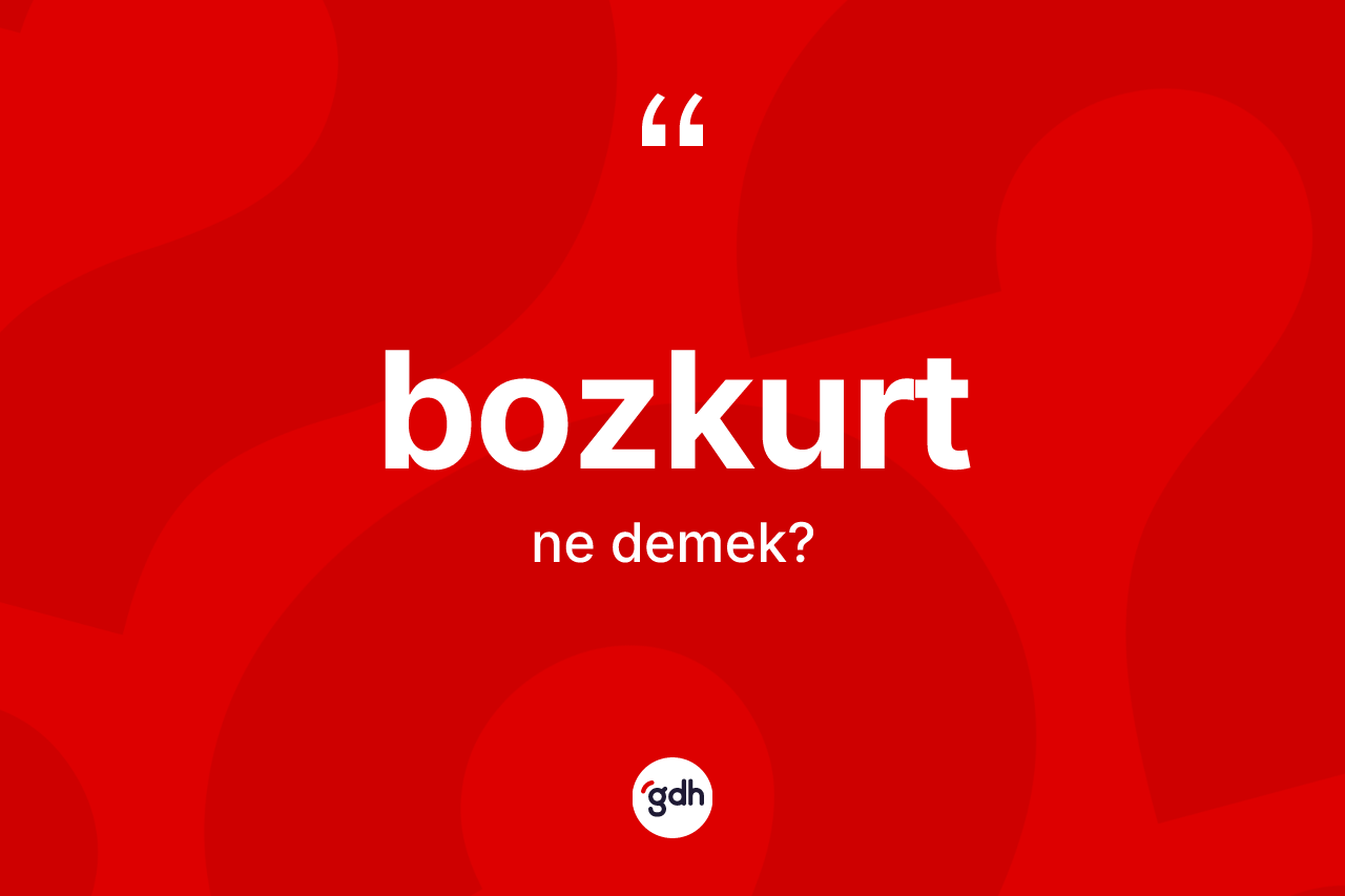 Bozkurt kelimesinin tanımı nedir? Bozkurdun TDK'ya göre anlamı nedir?