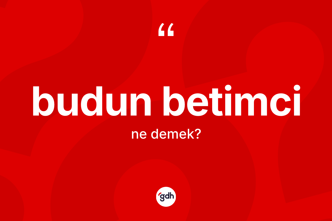 Budun betimci kelimesi ne anlama gelir? Budun betimcinin halk arasındaki kullanımı nasıldır?