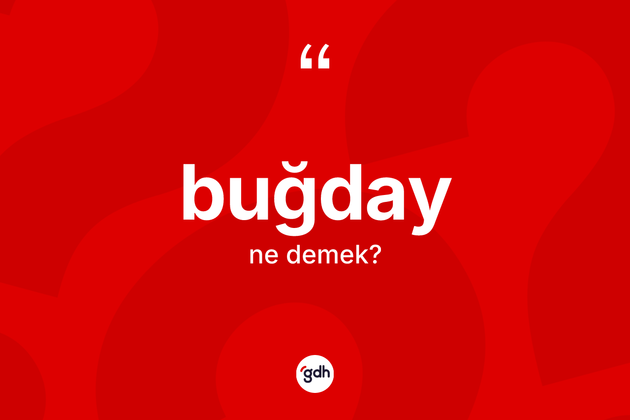 Buğday kelimesinin tanımı nedir?
