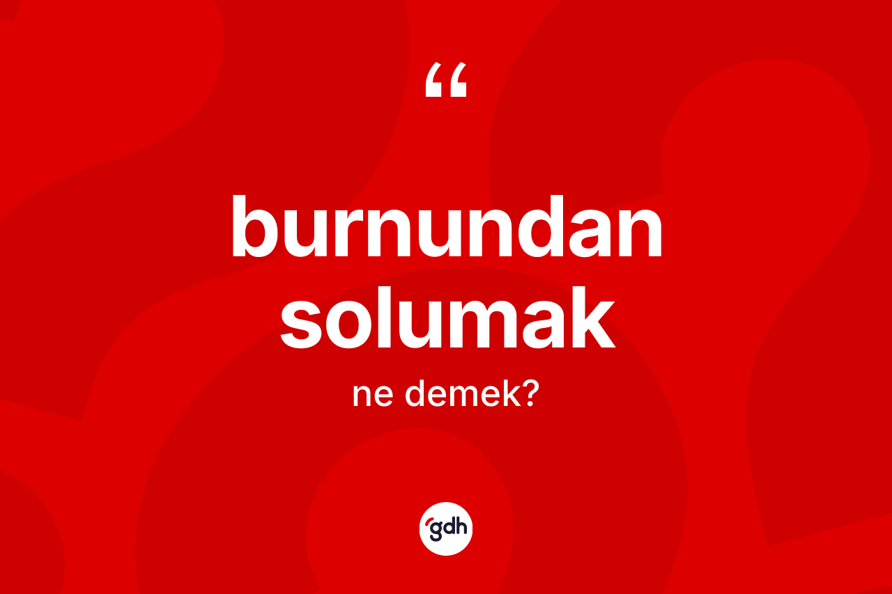 Burnundan solumak ifadesinin kısaca tanımı nedir?