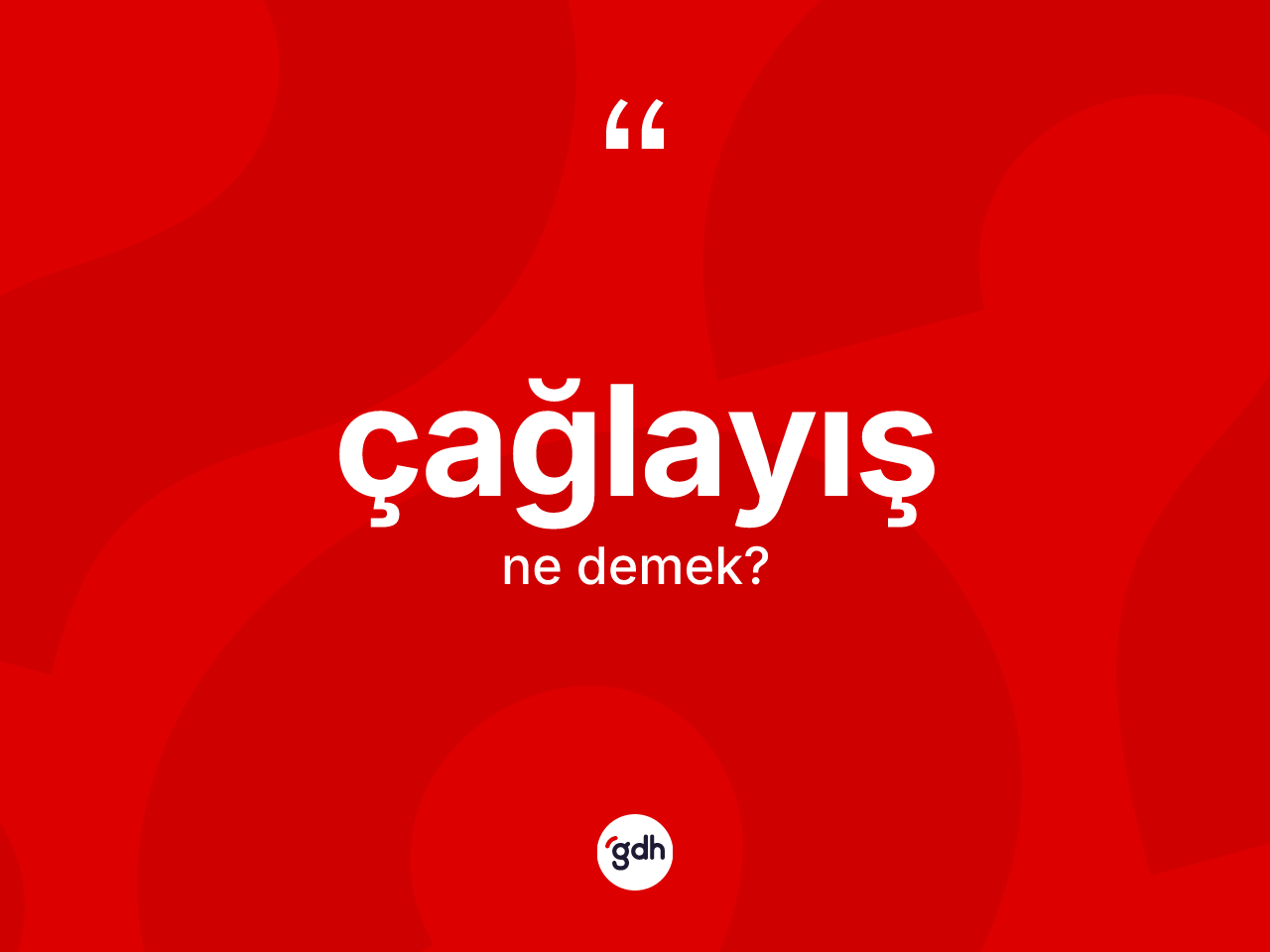 Çağlayış kelimesinin sözlükteki tanımı nedir? Çağlayışın TDK'ya göre anlamı nedir?