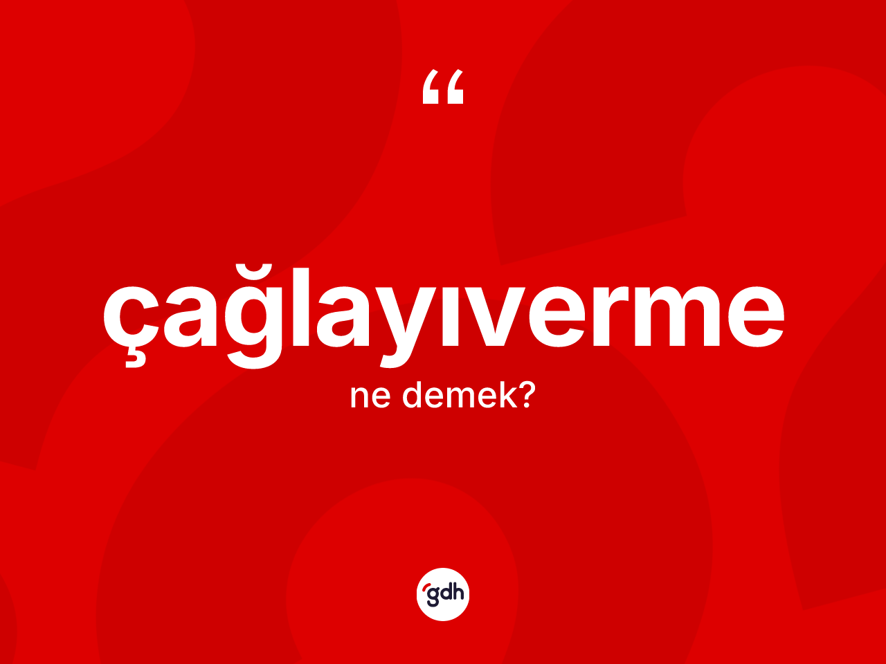 Çağlayıverme kelimesi nedir? Çağlayıverme kelimesinin TDK anlamı nedir?
