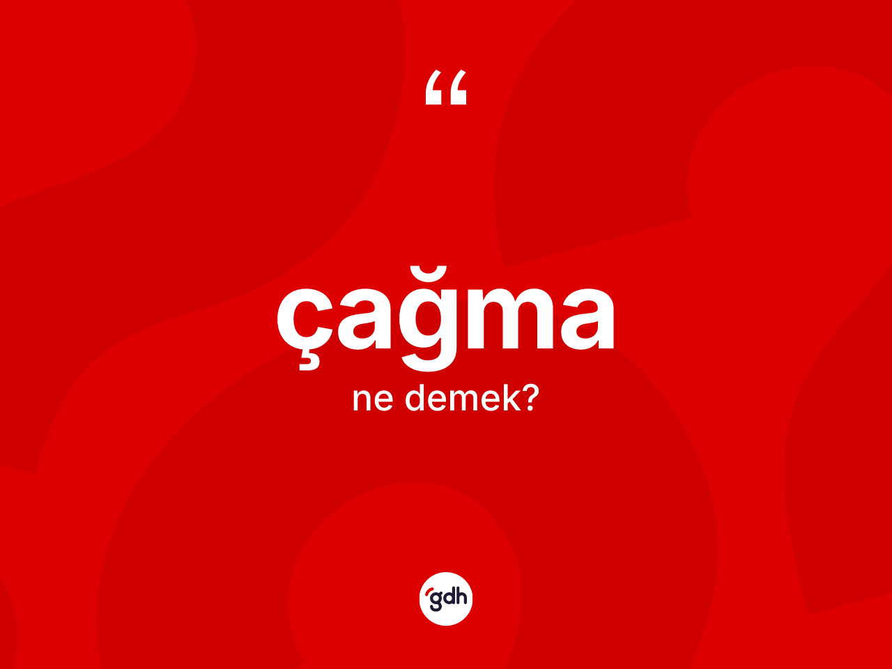 Çağma kelimesinin tanımı nedir? Çağma kelimesinin TDK'ya göre açıklaması nedir?