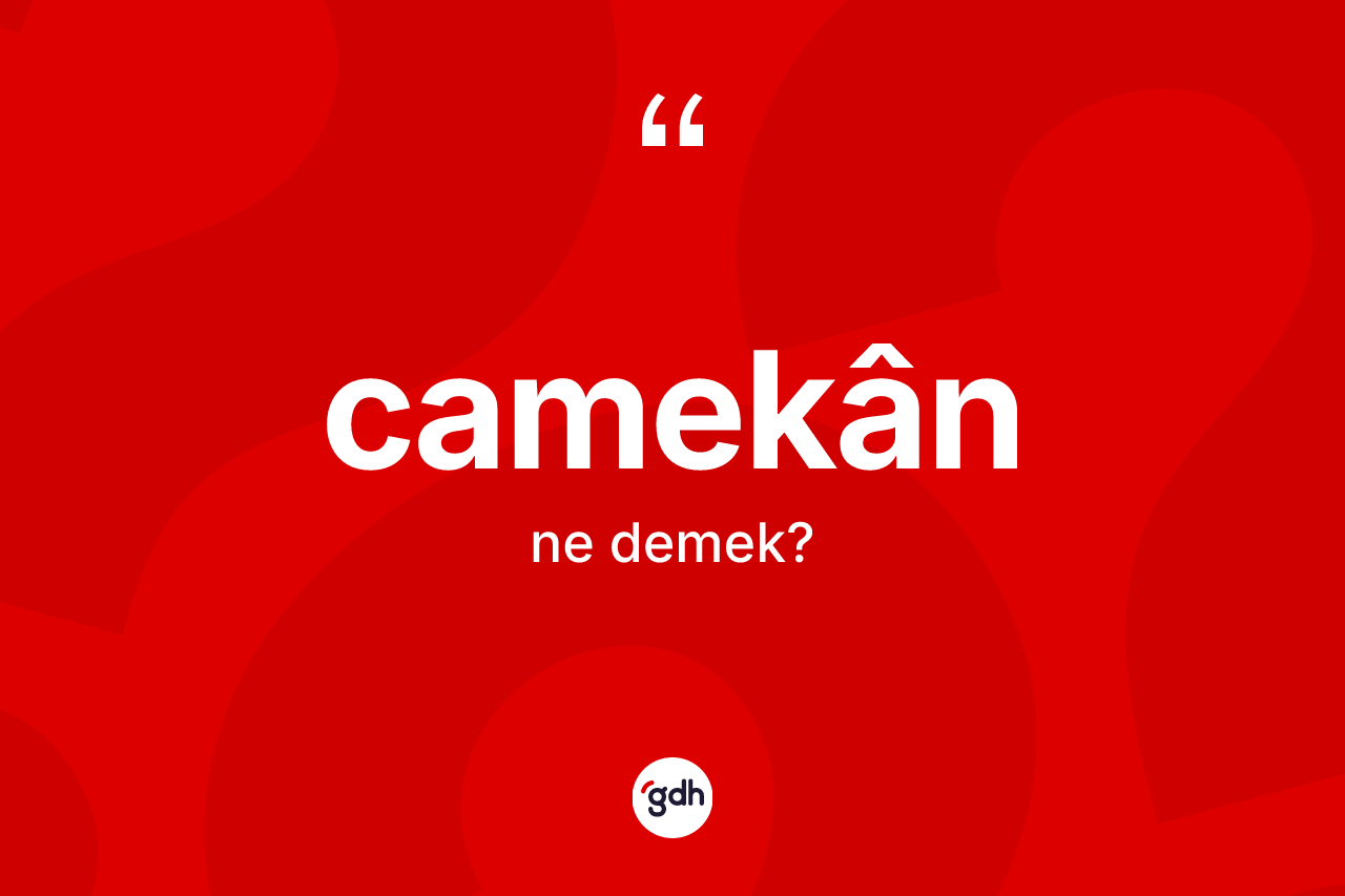 Camekân ne demek? Camekânin TDK'ya göre anlamı nedir?
