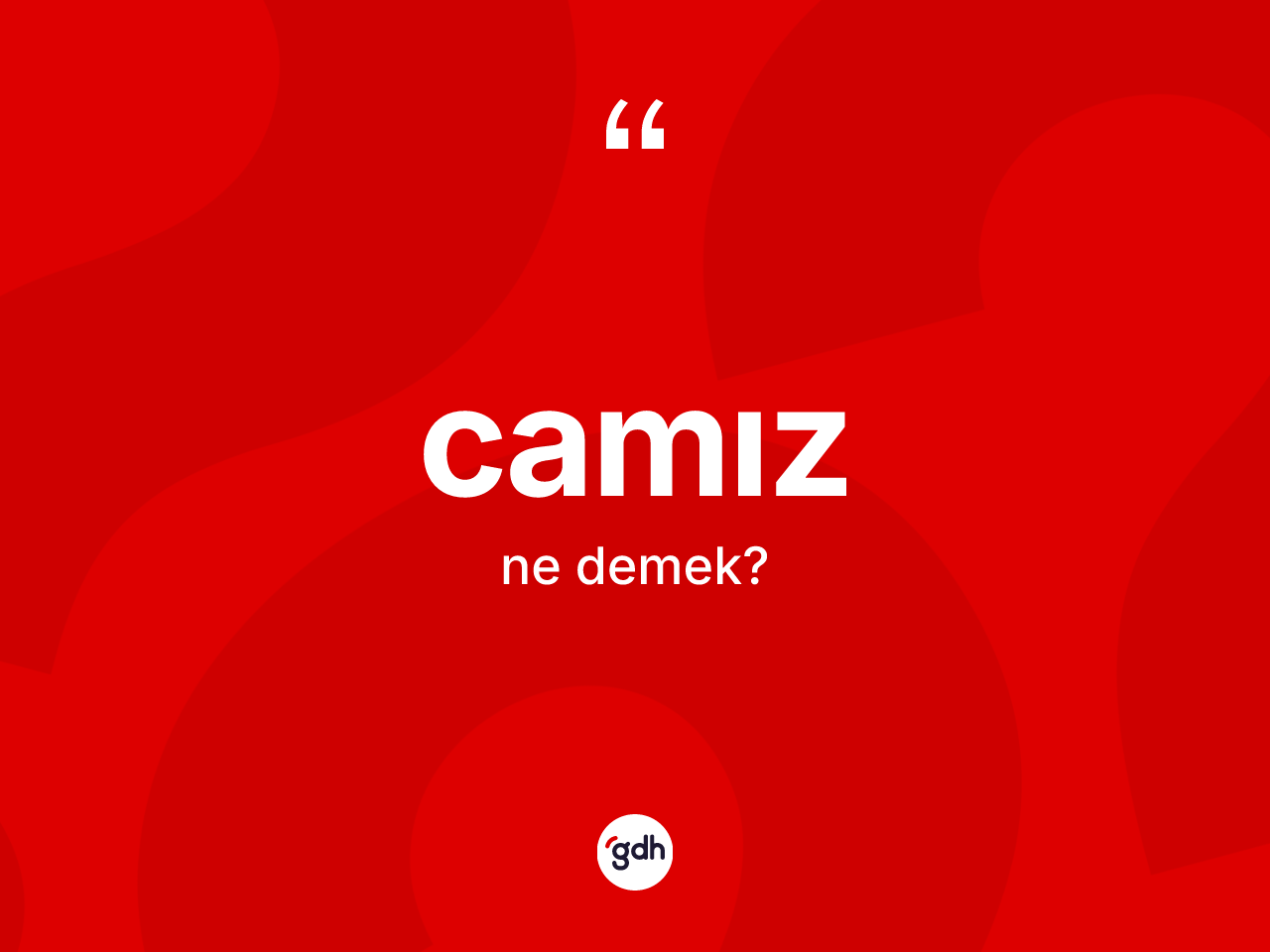 Camız kelimesinin tanımı nedir? Camız kelimesinin özellikleri nelerdir?