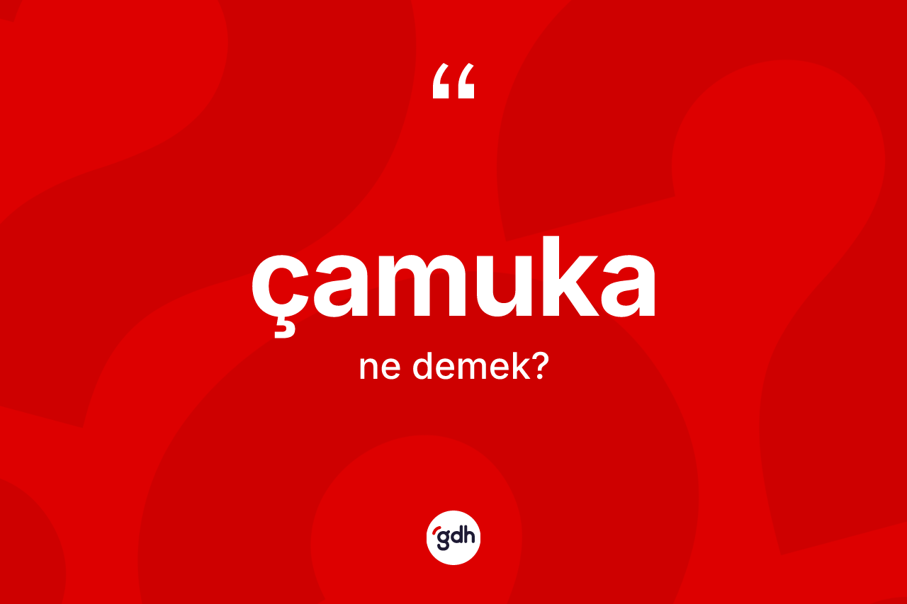 Çamuka kelimesinin tanımı nedir?