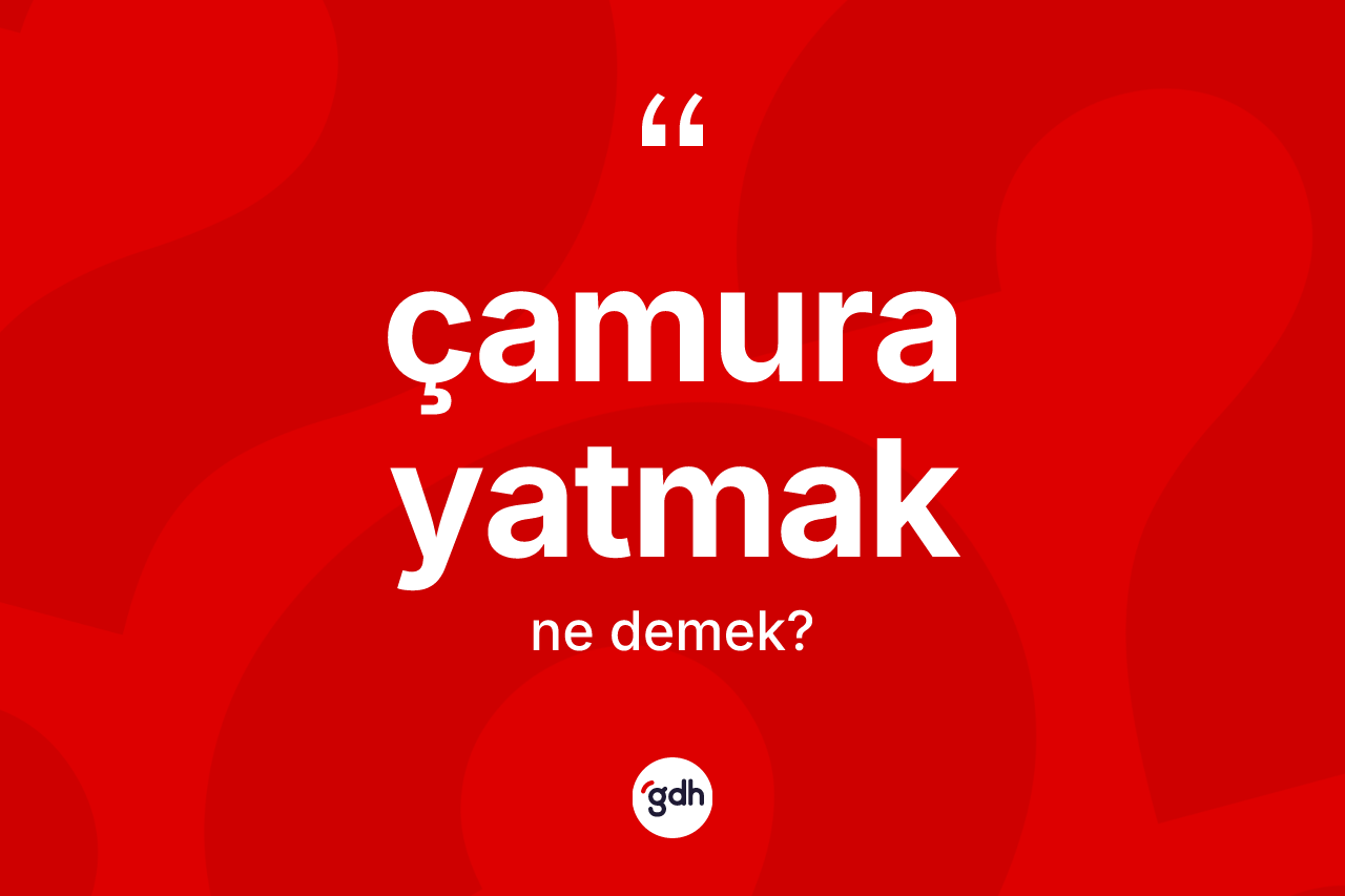 Çamura yatmak ifadesinin kısaca tanımı nedir?