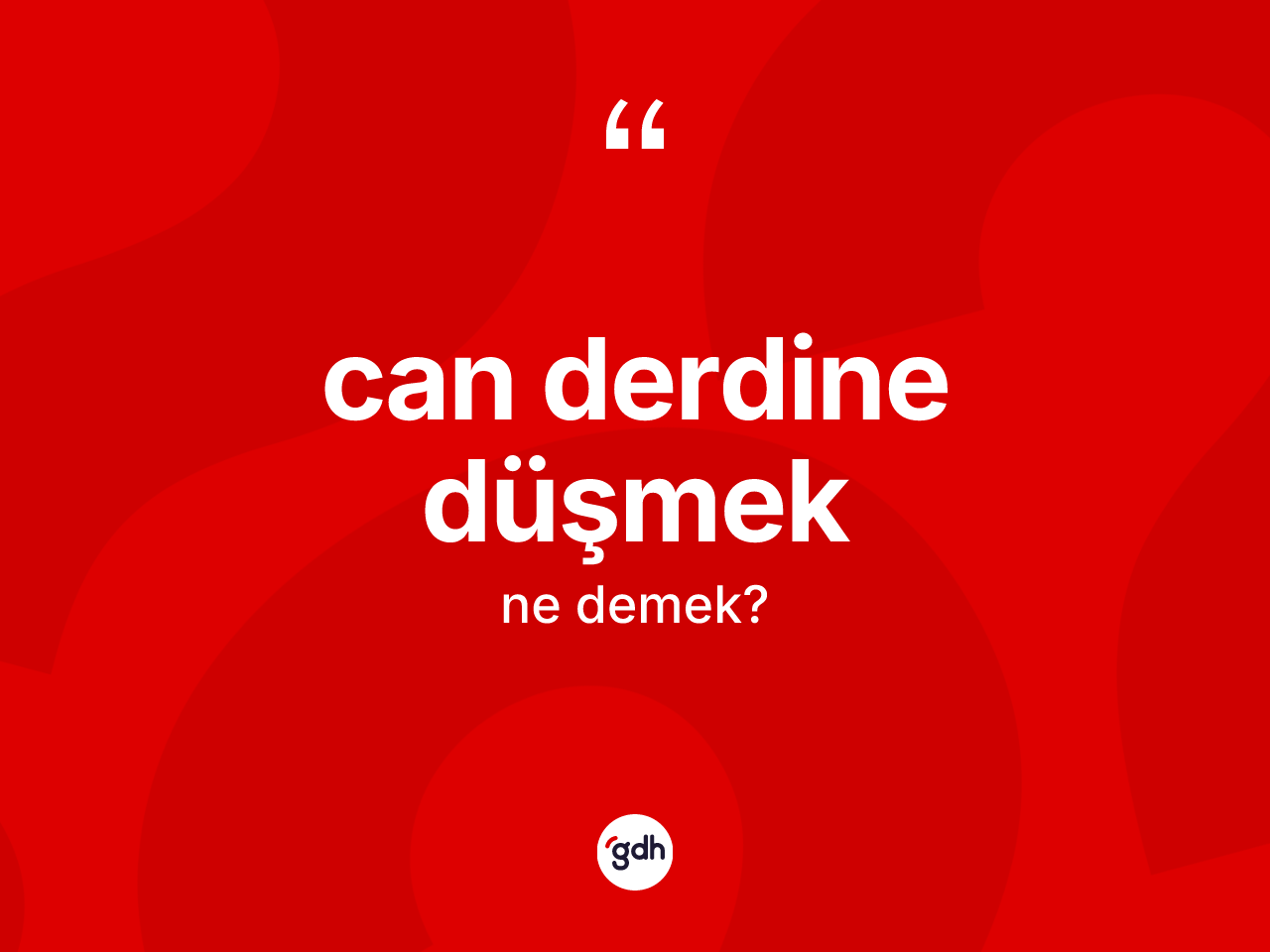 Can derdine düşmek ifadesinin sözlükteki anlamı nedir? Can derdine düşmek ifadesi nerede kullanılır?