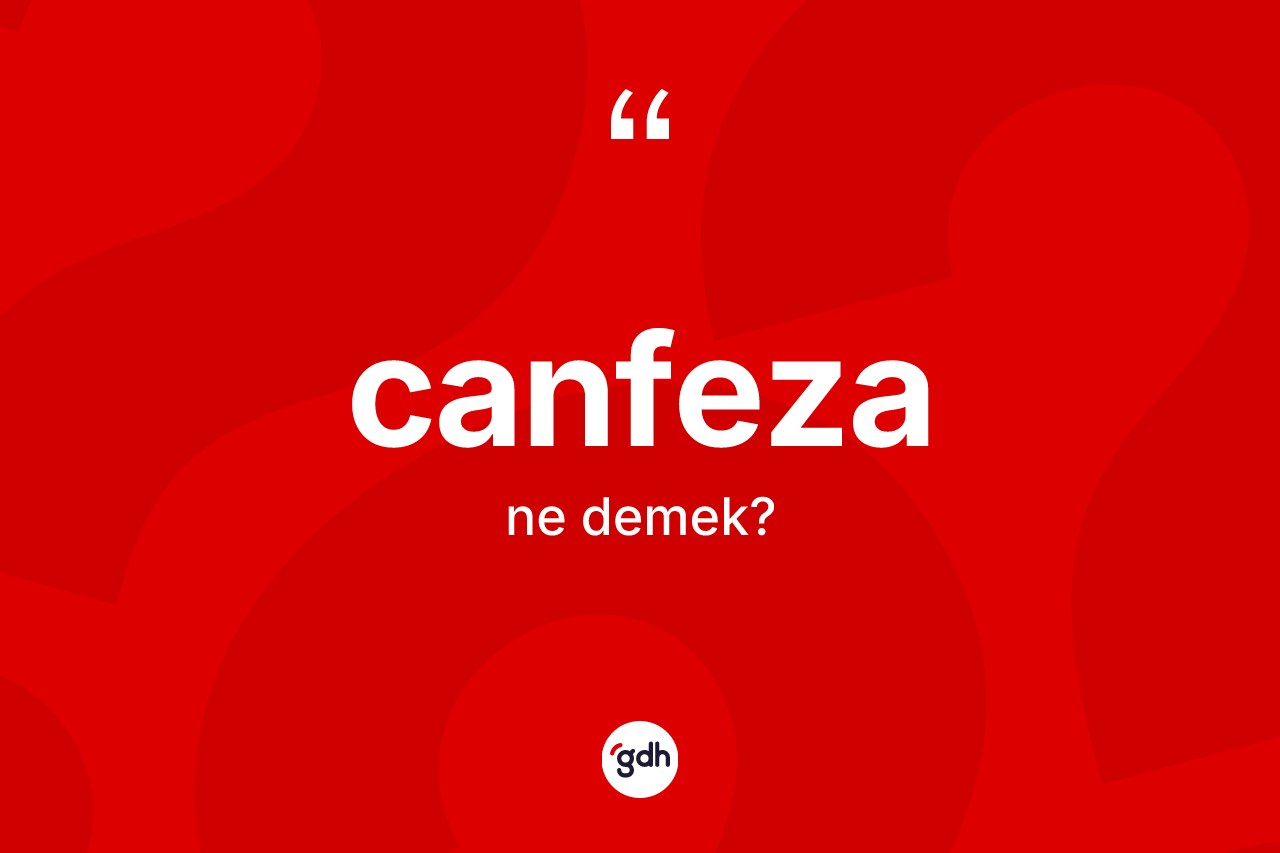 Canfeza kelimesinin anlamı nedir? Canfeza kelimesinin TDK'ya göre açıklaması nedir?