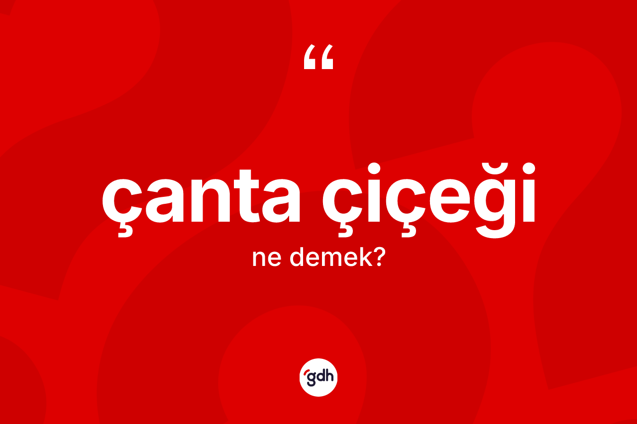 Çanta çiçeği kelimesinin anlamı nedir?
