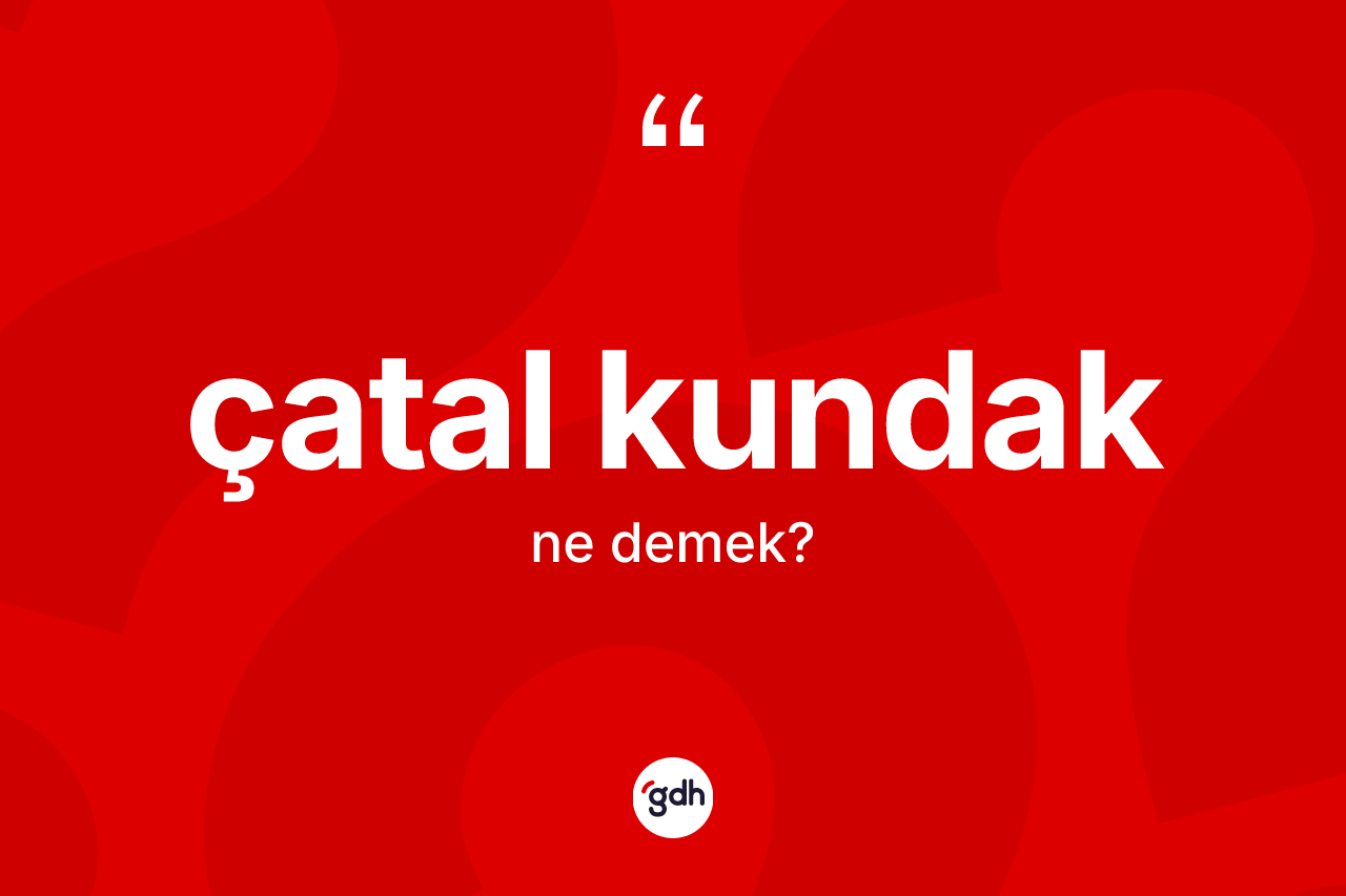 Çatal kundak kelimesi ne demek? Çatal kundağın TDK'ya göre anlamı nedir?