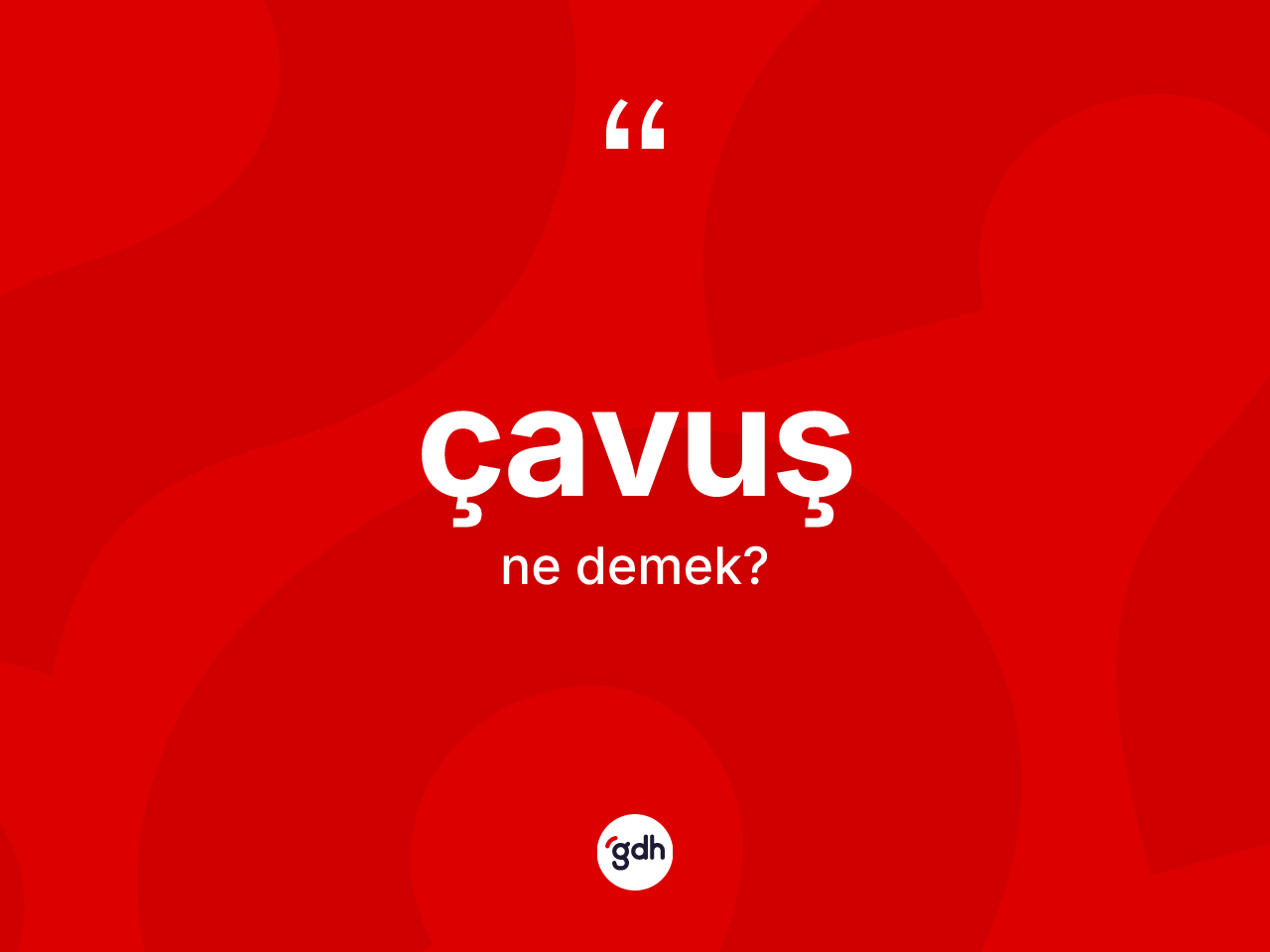 Çavuş nedir? Çavuş kelimesinin özellikleri nelerdir?