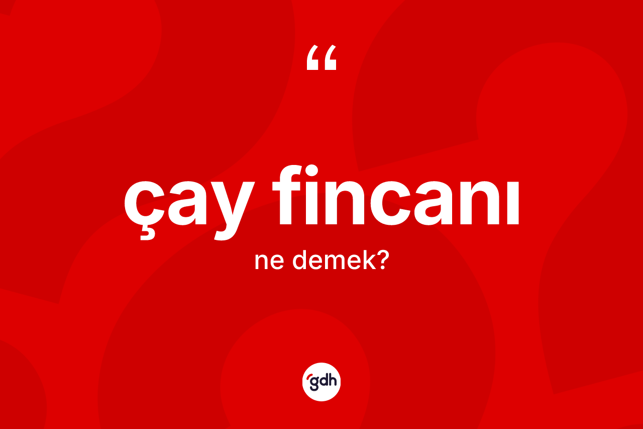 Çay fincanı kelimesinin tanımı nedir?