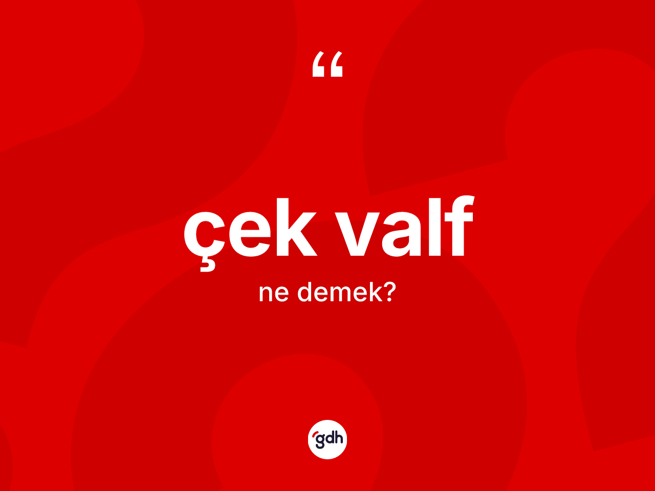 Çek valf kelimesinin anlamı nedir? Çek valfın sözlükteki anlamı nedir?