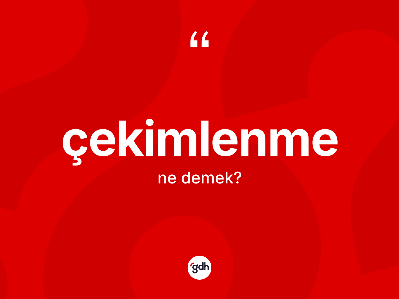 Çekimlenme kelimesi ne anlama gelir? Çekimlenmenin TDK'ya göre anlamı nedir?