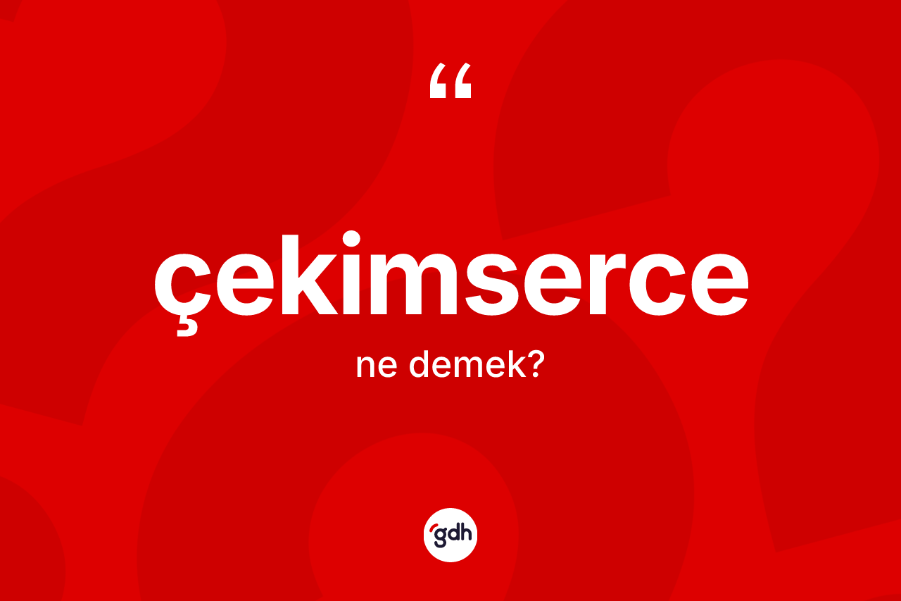 Çekimserce kelimesi ne demek? Çekimsercenin kısaca tanımı nedir?