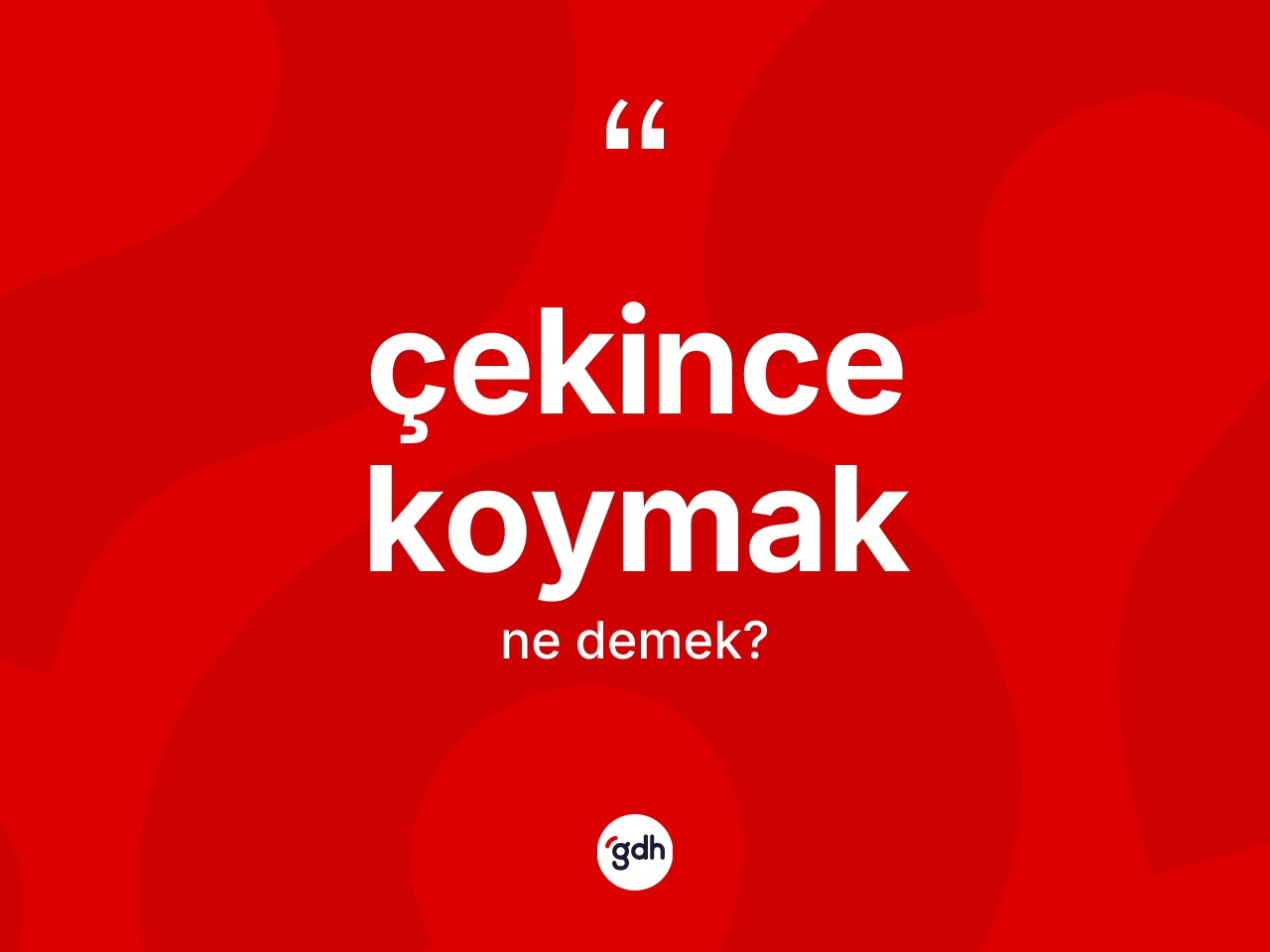 Çekince koymak ifadesi neyi anlatır? Çekince koymak ifadesi hangi durumlarda kullanılır