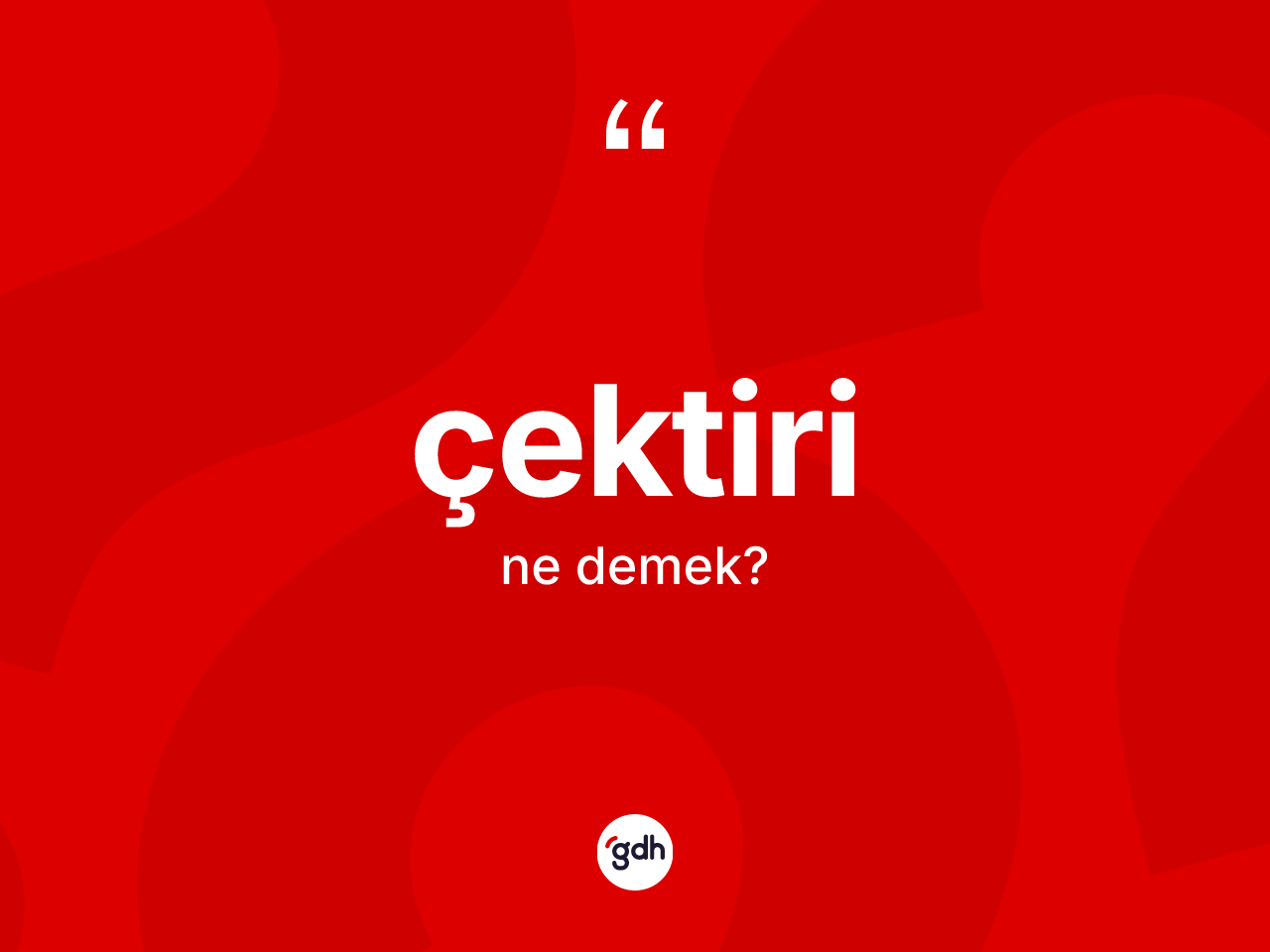 Çektiri kelimesinin sözlükteki tanımı nedir? Çektiri kelimesinin TDK'ya göre açıklaması nedir?