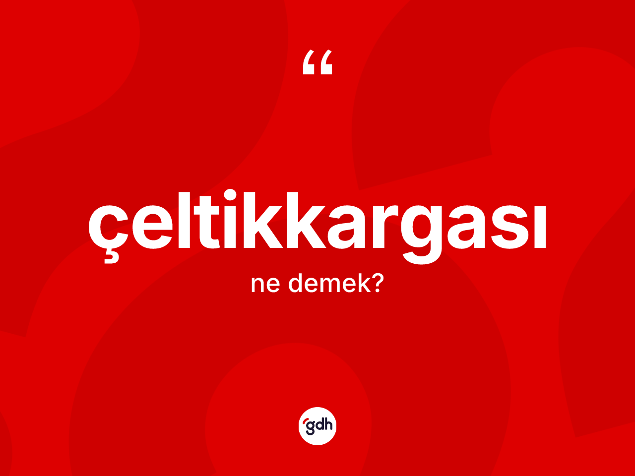 Çeltikkargası ne demek? Çeltikkargası kelimesinin TDK'ya göre açıklaması nedir?