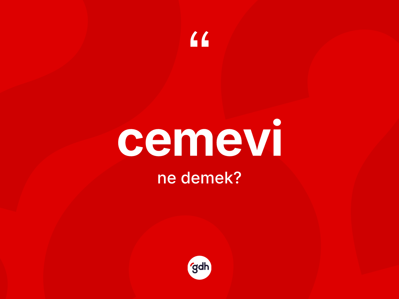 Cemevi kelimesi ne anlama gelir? Cemevinin TDK'ya göre anlamı nedir?