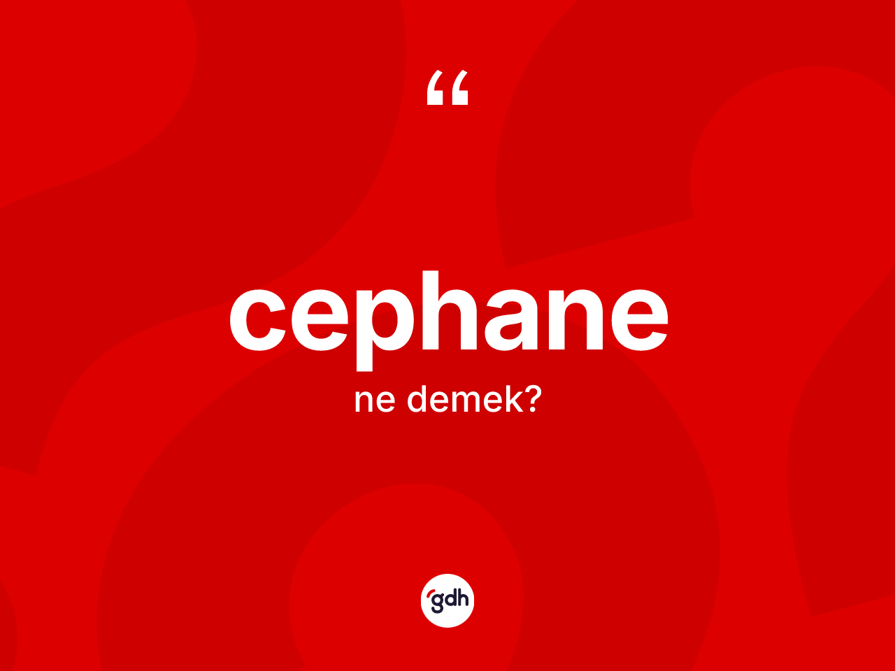 Cephane kelimesi nedir? Cephanenin kısaca tanımı nedir?