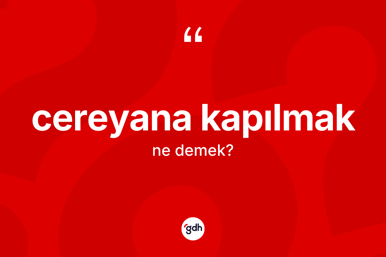 Cereyana kapılmak ifadesinin anlamı nedir? Cereyana kapılmak ifadesinin kaç farklı anlamı var?