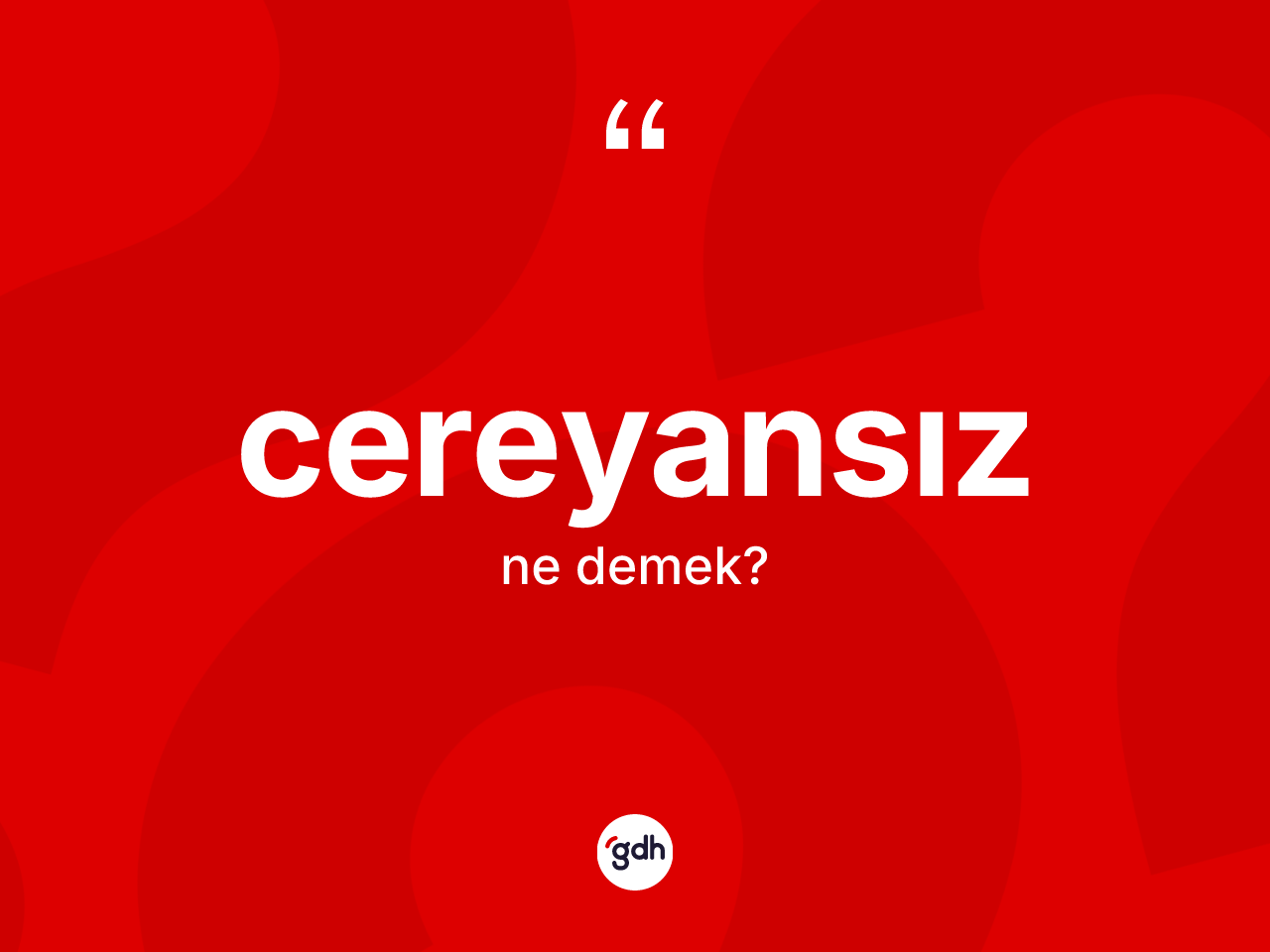 Cereyansız kelimesinin tanımı nedir? Cereyansızın sözlükteki anlamı nedir?