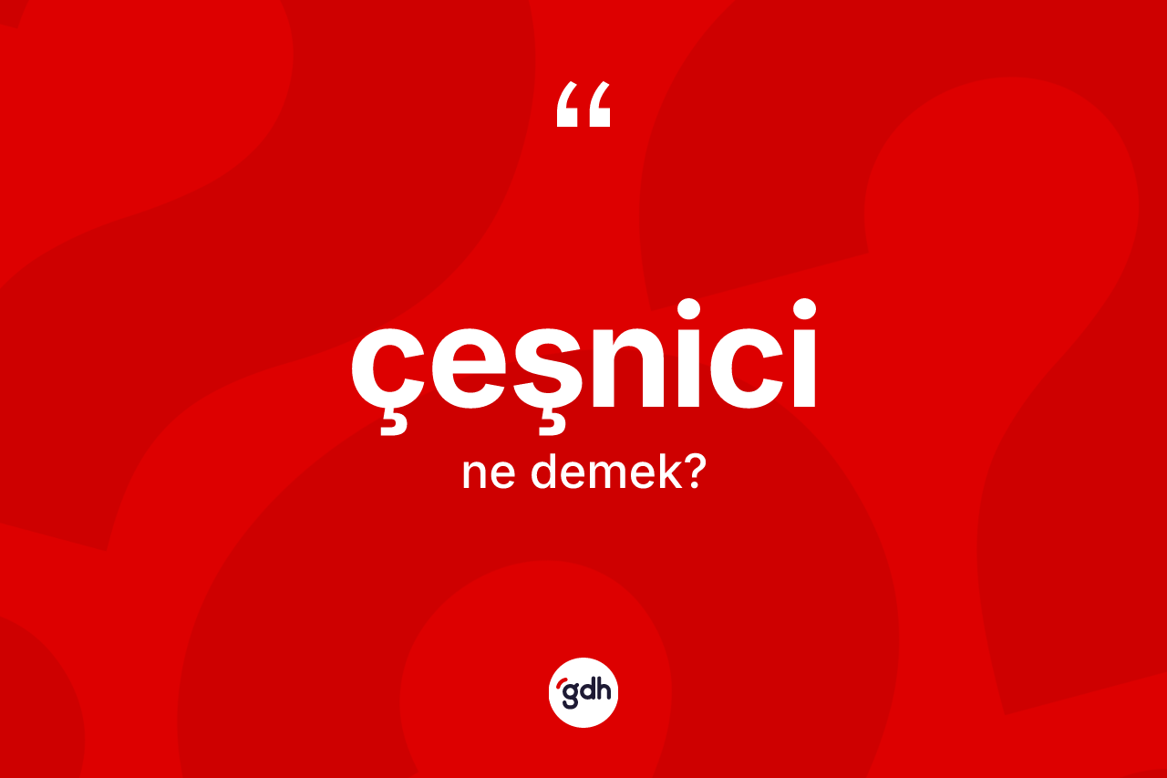 Çeşnici kelimesinin tanımı nedir? Çeşnici kelimesinin TDK anlamı nedir?