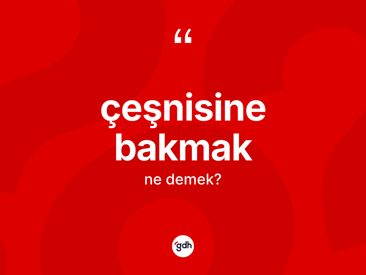 Çeşnisine bakmak ifadesi ne demektir? Çeşnisine bakmak sözü hangi durumlarda kullanılır?