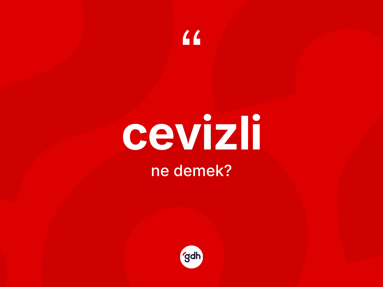 Cevizli kelimesinin anlamı nedir? Cevizlinin TDK'ya göre anlamı nedir?