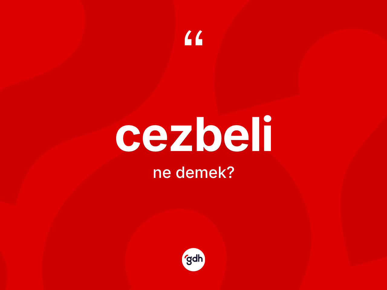 Cezbeli kelimesinin tanımı nedir? Cezbeli kelimesinin TDK anlamı nedir?